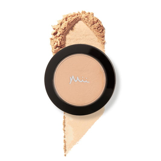 Mii Cosmetics Midi Irresistible Face Base | 100% Pure Mineral Foundation | Award-Winning Face Powder Foundation | Vegan Formula, SPF 30 | Buildable Coverage | Flawless Finish | Precious 05 | 2.5g