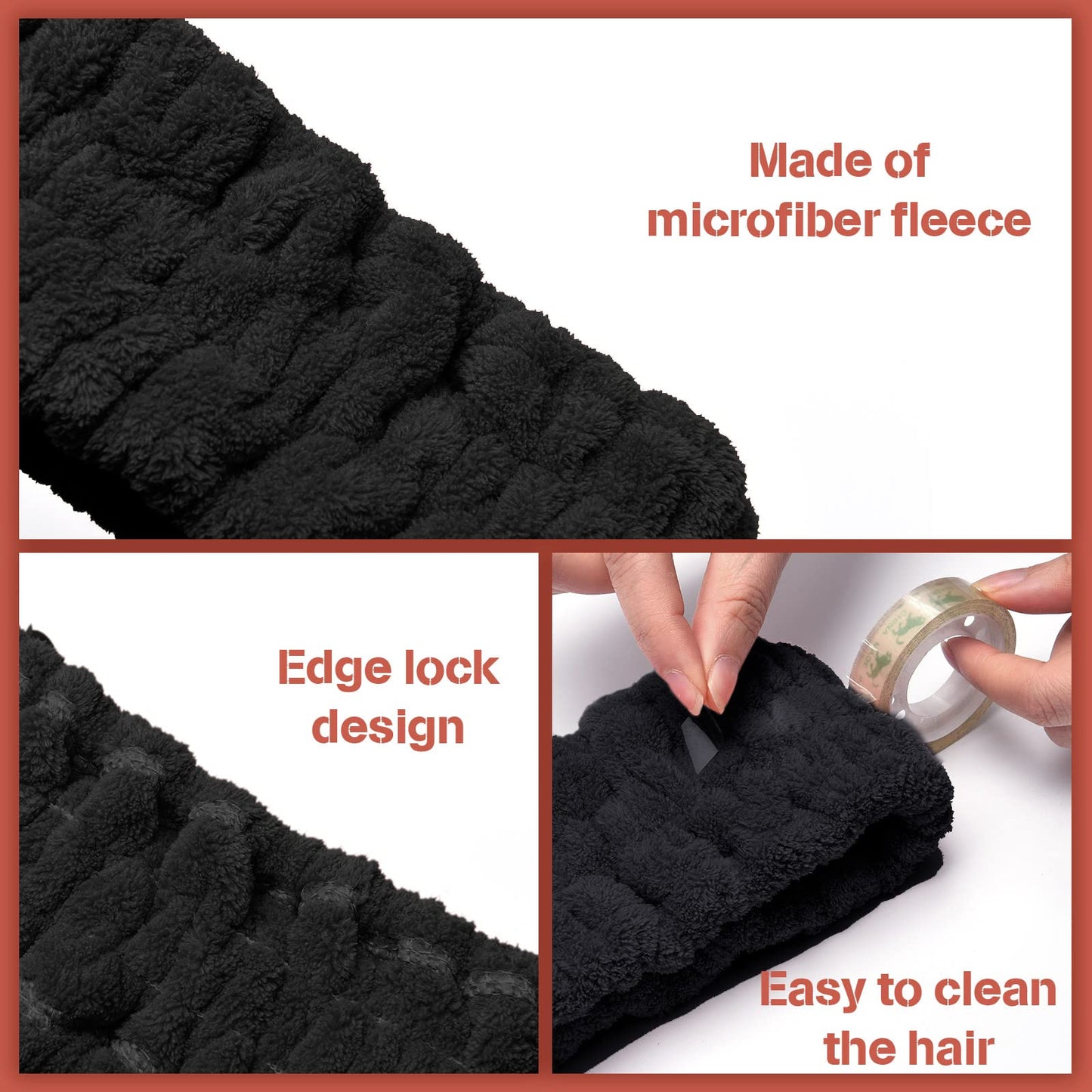 Chuangdi 3 Pieces Spa Headband for Women Facial Makeup Headband Soft Terry Cloth Hairband for Washing Face Mask Spa Shower Gifts(Light Orange, Light Purple, Light Green)