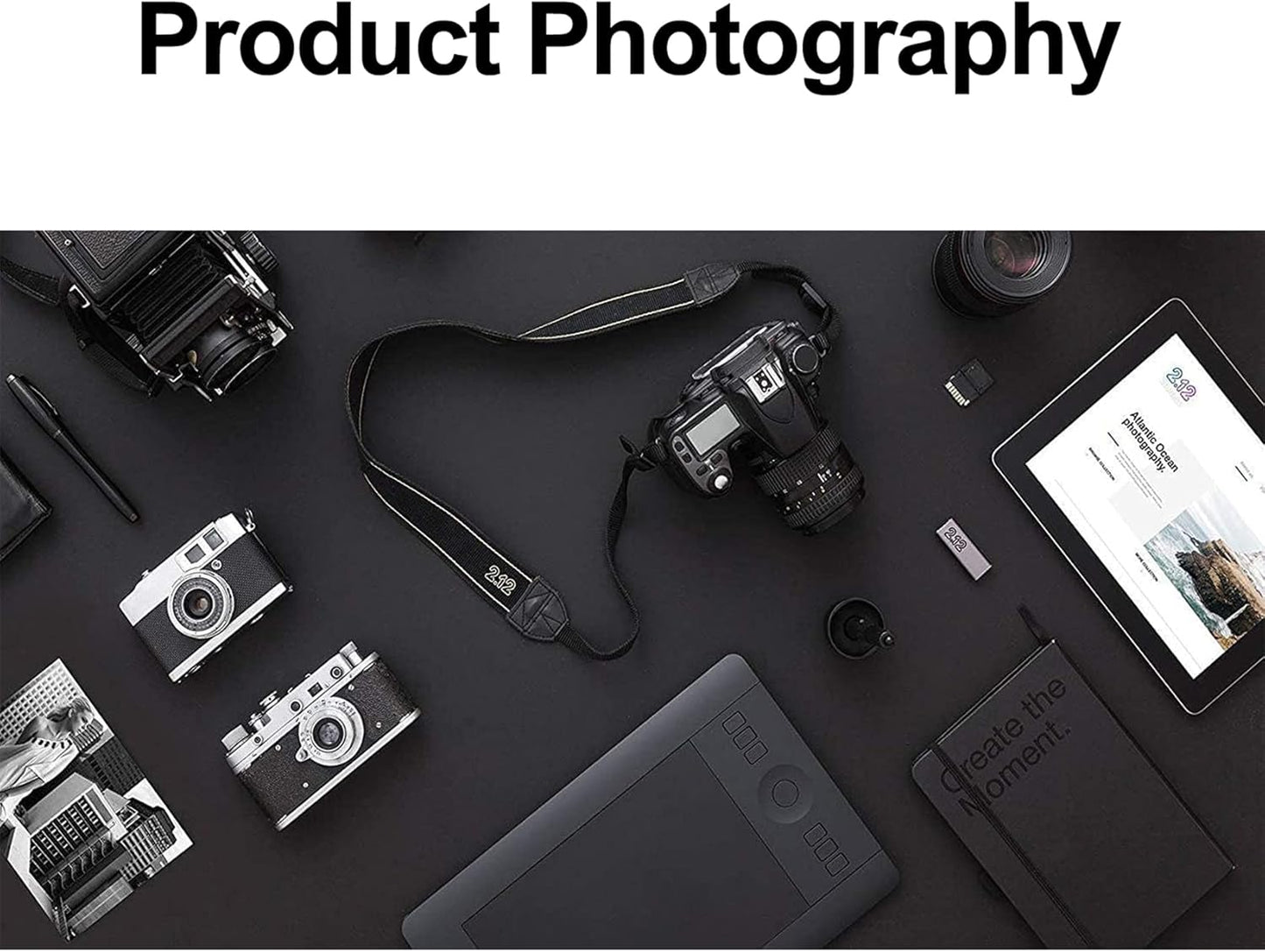 Selens Photography Backdrop PVC Food Background White Black 50x100CM Vinyl 2PCS Photo Studio Waterproof Kit for Product Props Flat Lay Cosmetic Jewelry Video Shooting