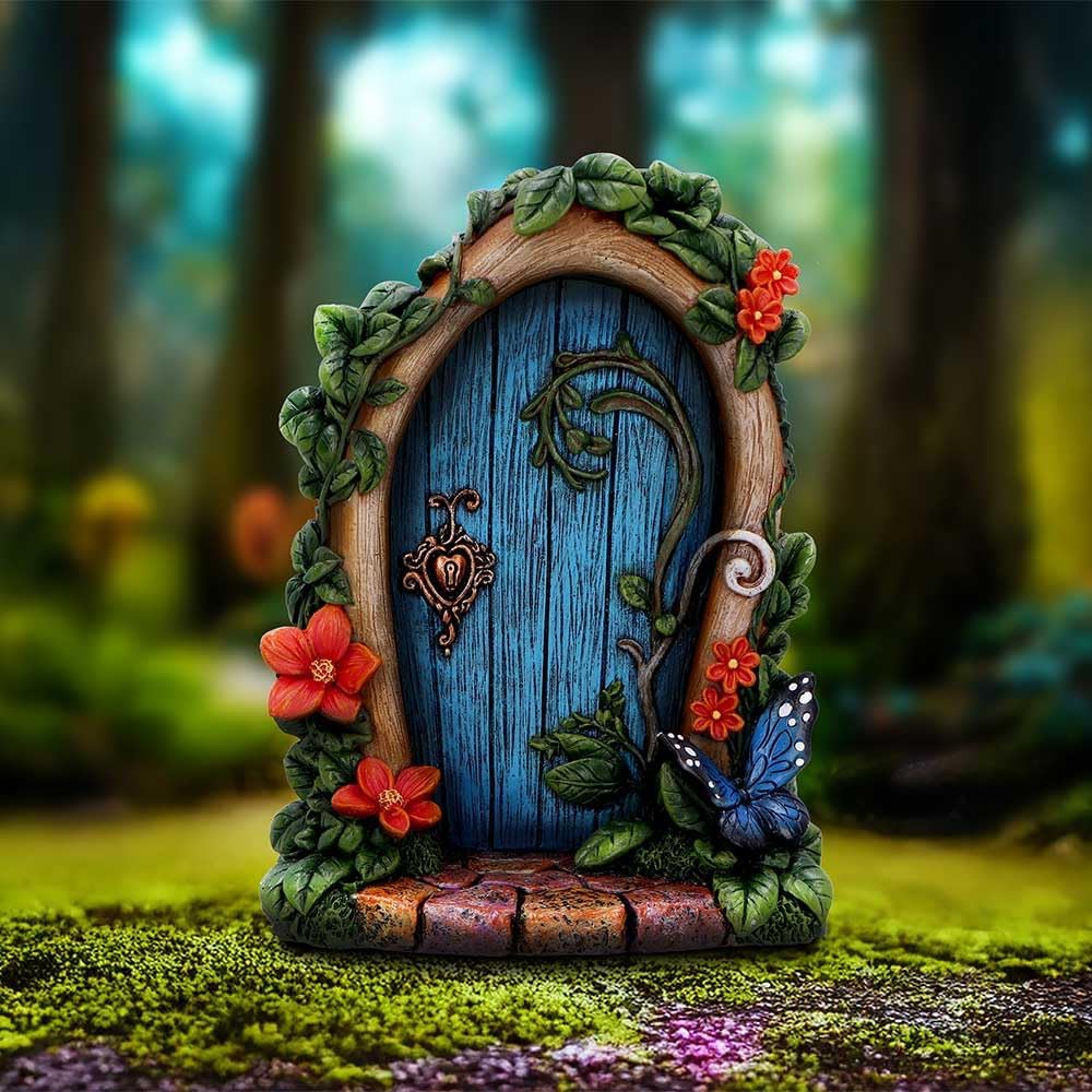 Nemesis Now Fairy Door – Enchanting Resin Fairy Door Fantasy Home Decor for Home and Garden - Fae's Forest Welcome