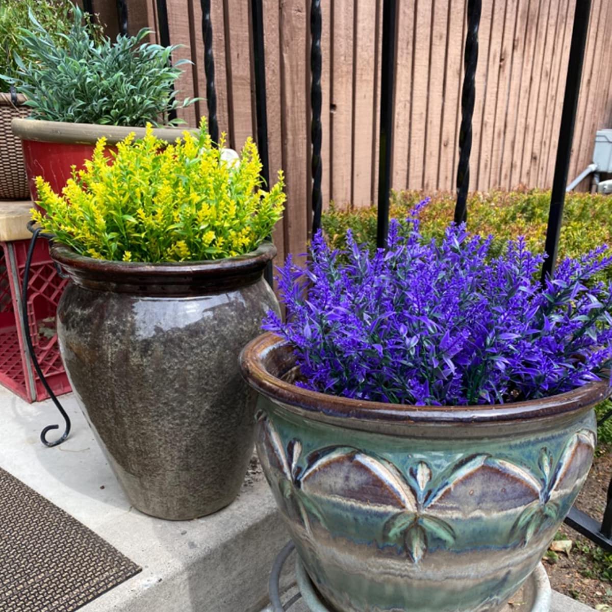 12 Bundles Artificial Fall Flowers No Fade Faux Autumn Plants,Fake Indoor Outdoor Greenery for Thanksgiving Christmas Wedding Party Home Garden Décor (Autumn)