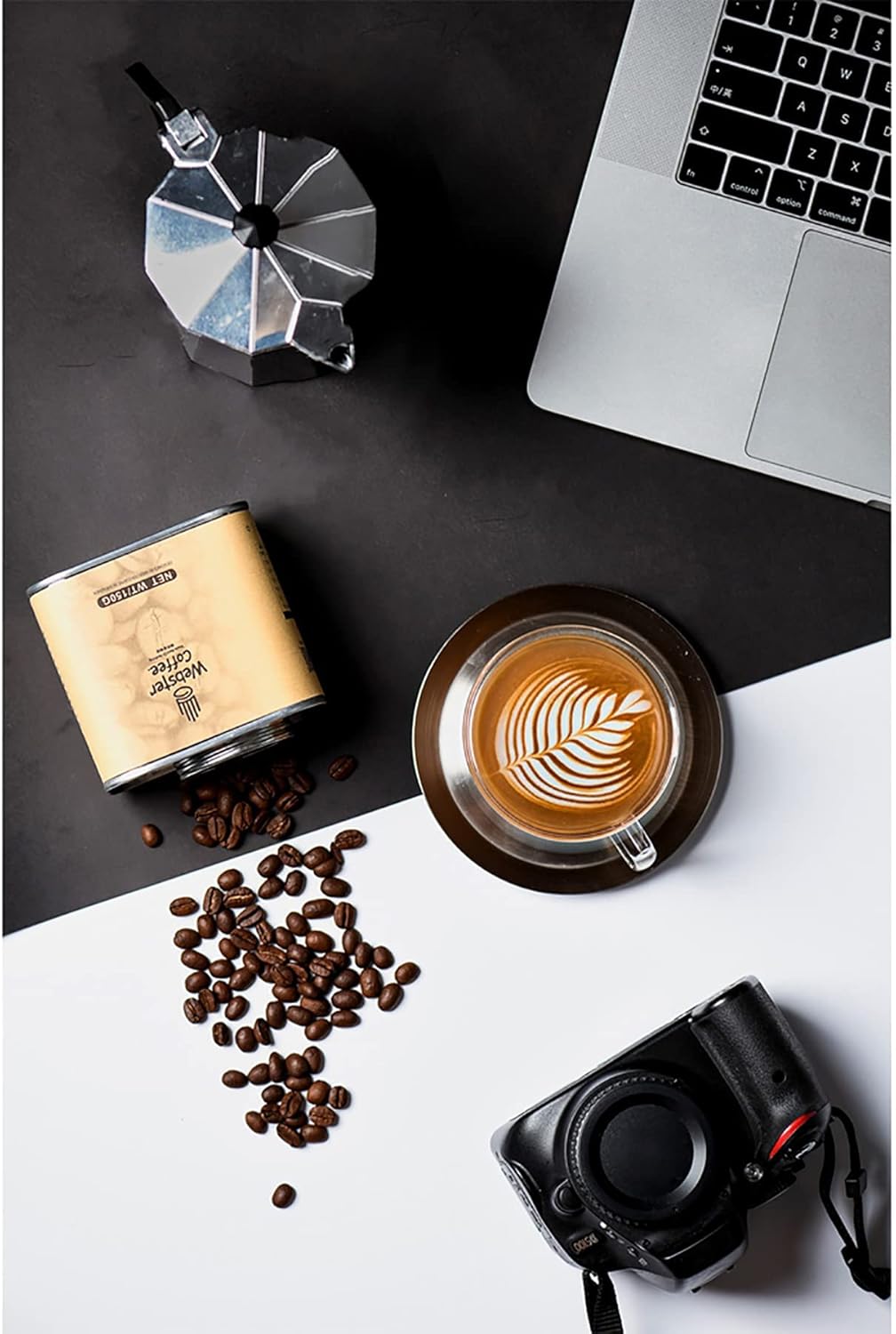 Selens Photography Backdrop PVC Food Background White Black 50x100CM Vinyl 2PCS Photo Studio Waterproof Kit for Product Props Flat Lay Cosmetic Jewelry Video Shooting