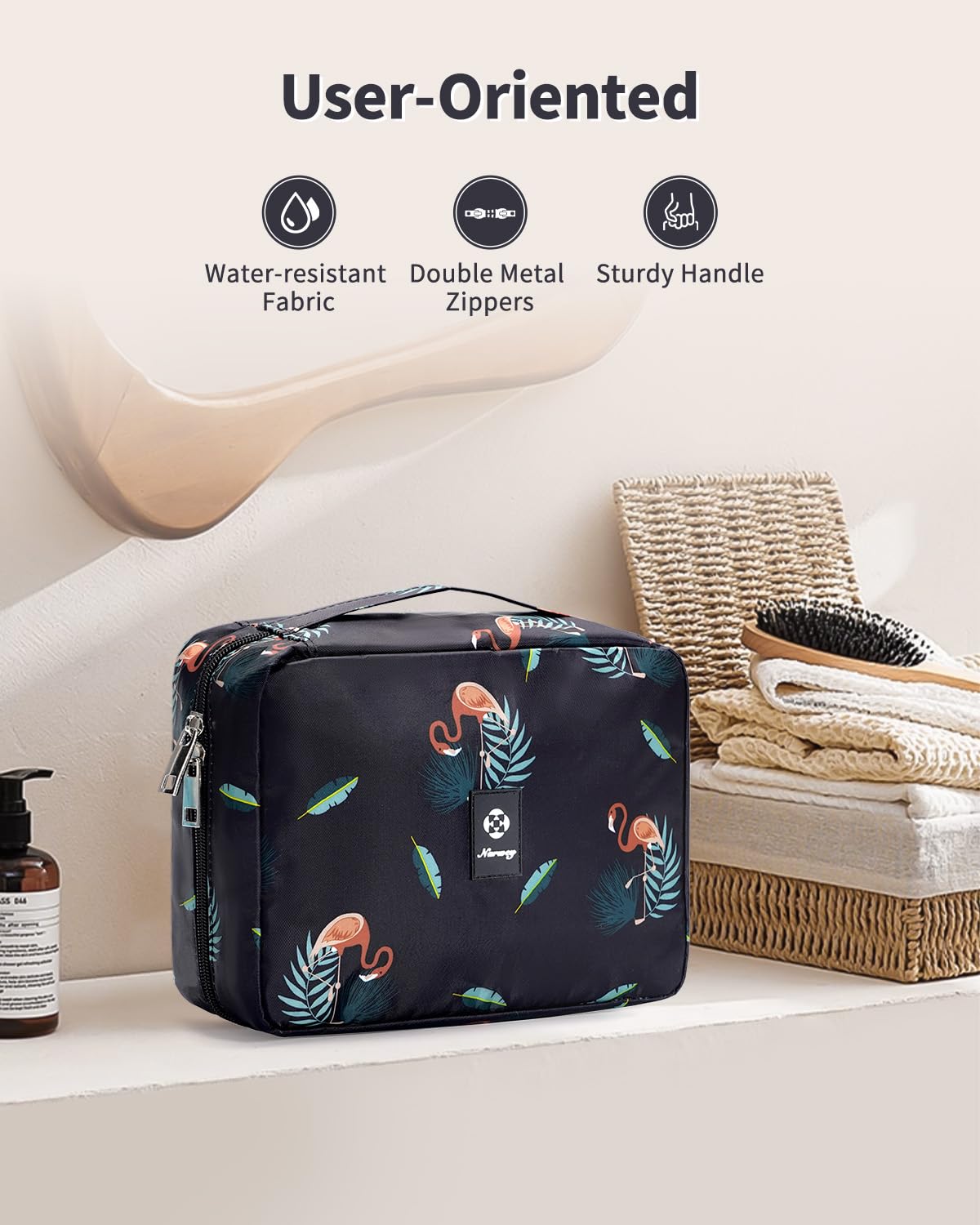 Travel Hanging Toiletry Wash Bag Makeup Cosmetic Organizer for Women Girls Kids Waterproof