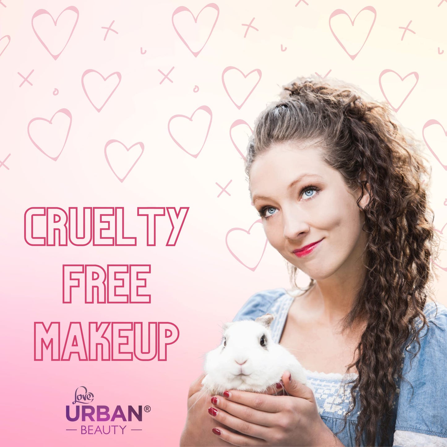 LOVE URBAN BEAUTY Dazzling Makeup Case – 60-Piece Makeup and Nail Set for Teenagers – Elegant Silver Box – Compact and Lightweight Design – Travel-Friendly Women’s Makeup Set