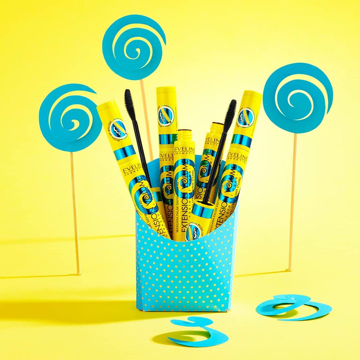 Eveline Cosmetics Volumix Fiberlast Eveline Cosmetics Mascara - Volumizing, Lifting & Separating 360° Effect with Fiberlast Formula