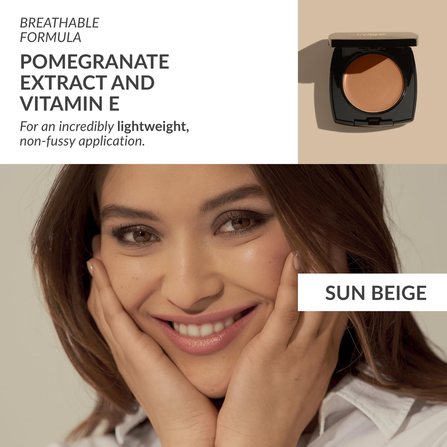 Avon True Flawless Cream To Powder Compact 3-in-1 Concealer, Foundation & Powder Nude - True Blue IQ Colour Technology