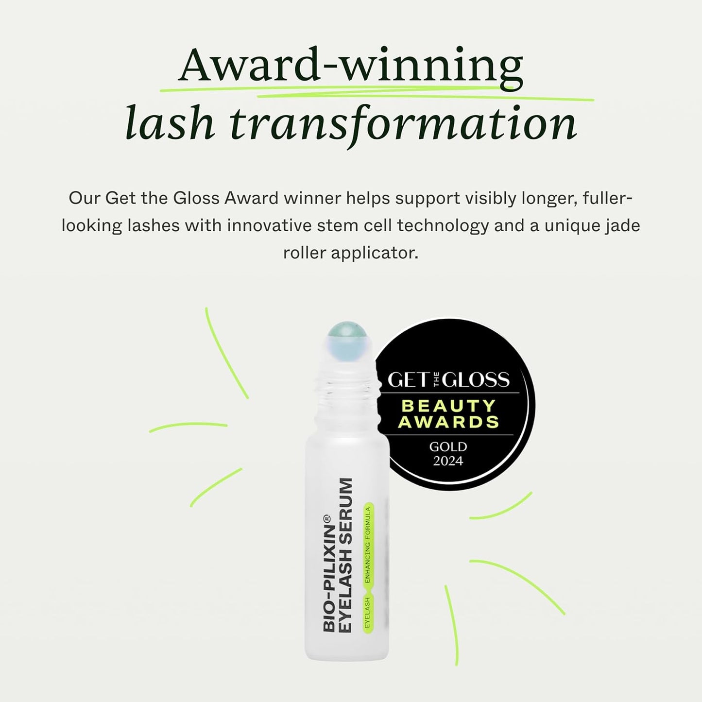 Scandinavian Biolabs Bio-Pilixin® Eyelash Serum | Fuller-Looking Eyelashes, Results in 4 Weeks, Nourishing Lash Care, Dermatologically Tested, Made in Denmark, 5 mL/ 0.17 Oz