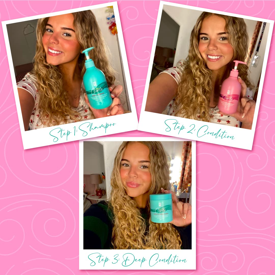 Give Me Cosmetics Four Curls Shampoo, Curly Hair Products, Moisturising, Sulphate Free, Hydrating Formula Infused with Shea Butter Castor and Jojoba Oil