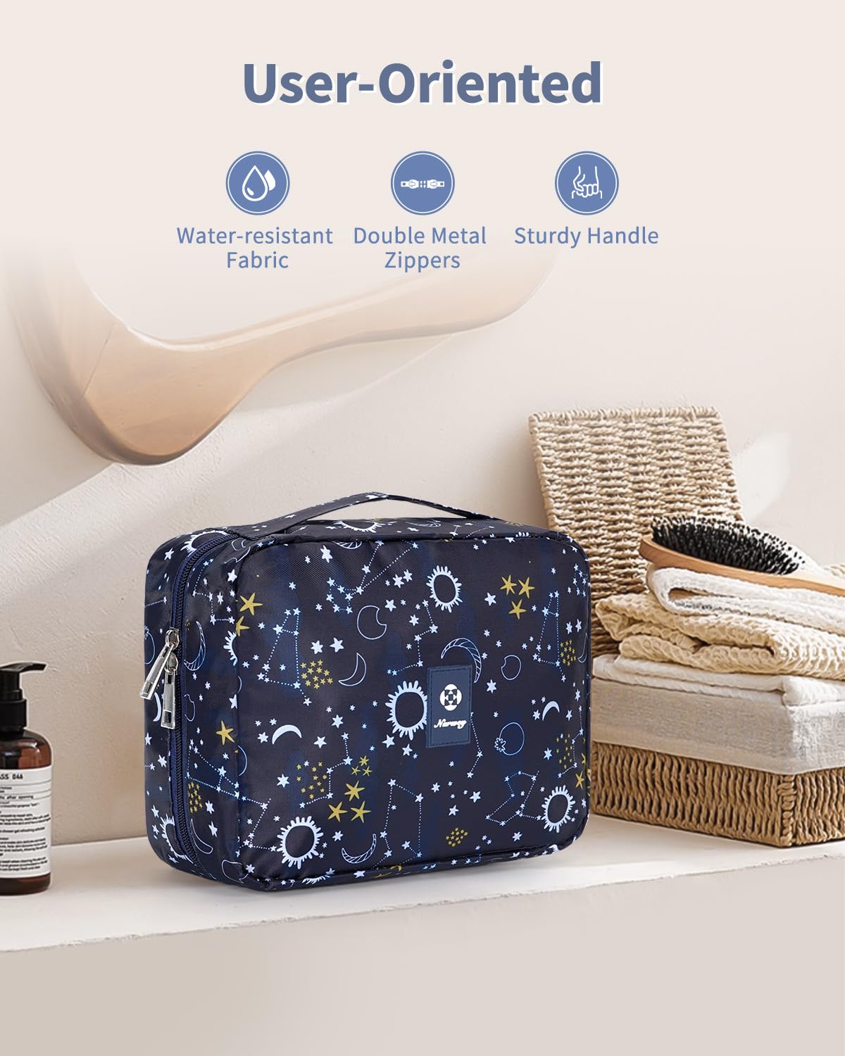 Travel Hanging Toiletry Wash Bag Makeup Cosmetic Organizer for Women Girls Kids Waterproof