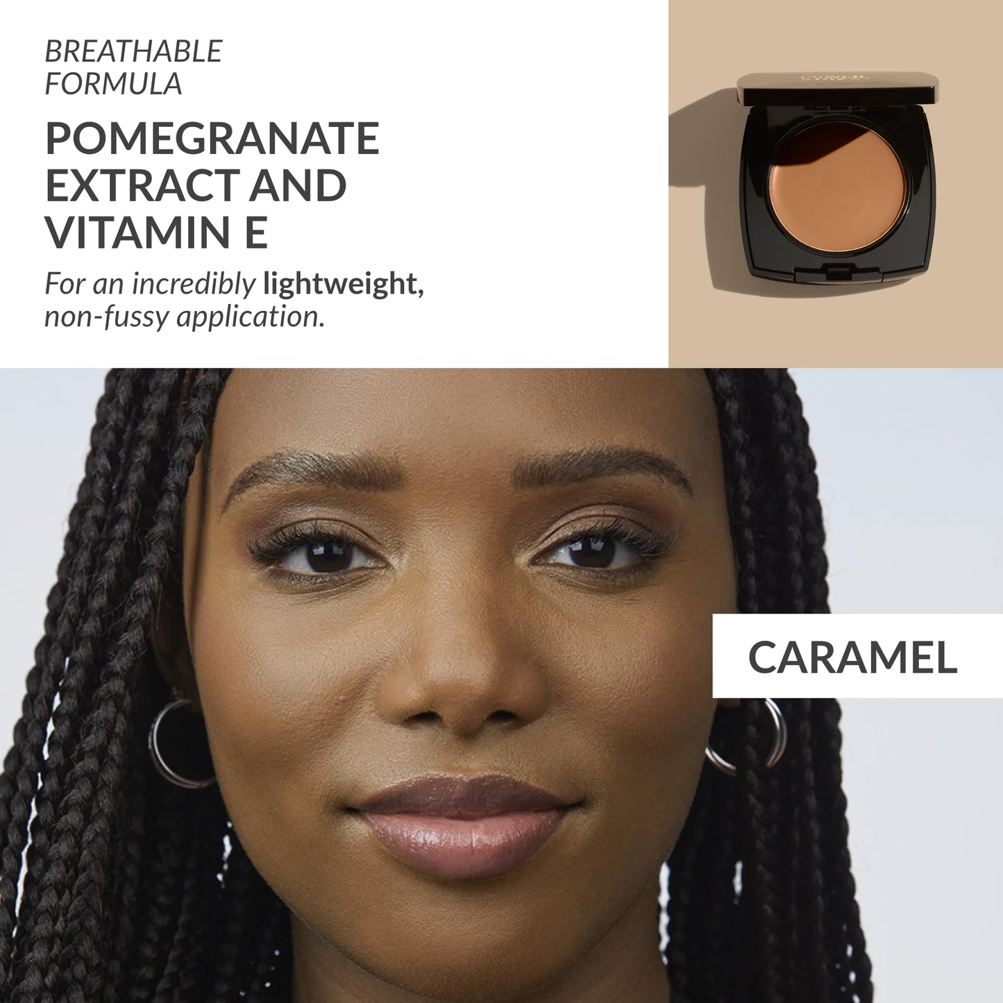 Avon True Flawless Cream To Powder Compact 3-in-1 Concealer, Foundation & Powder Nude - True Blue IQ Colour Technology