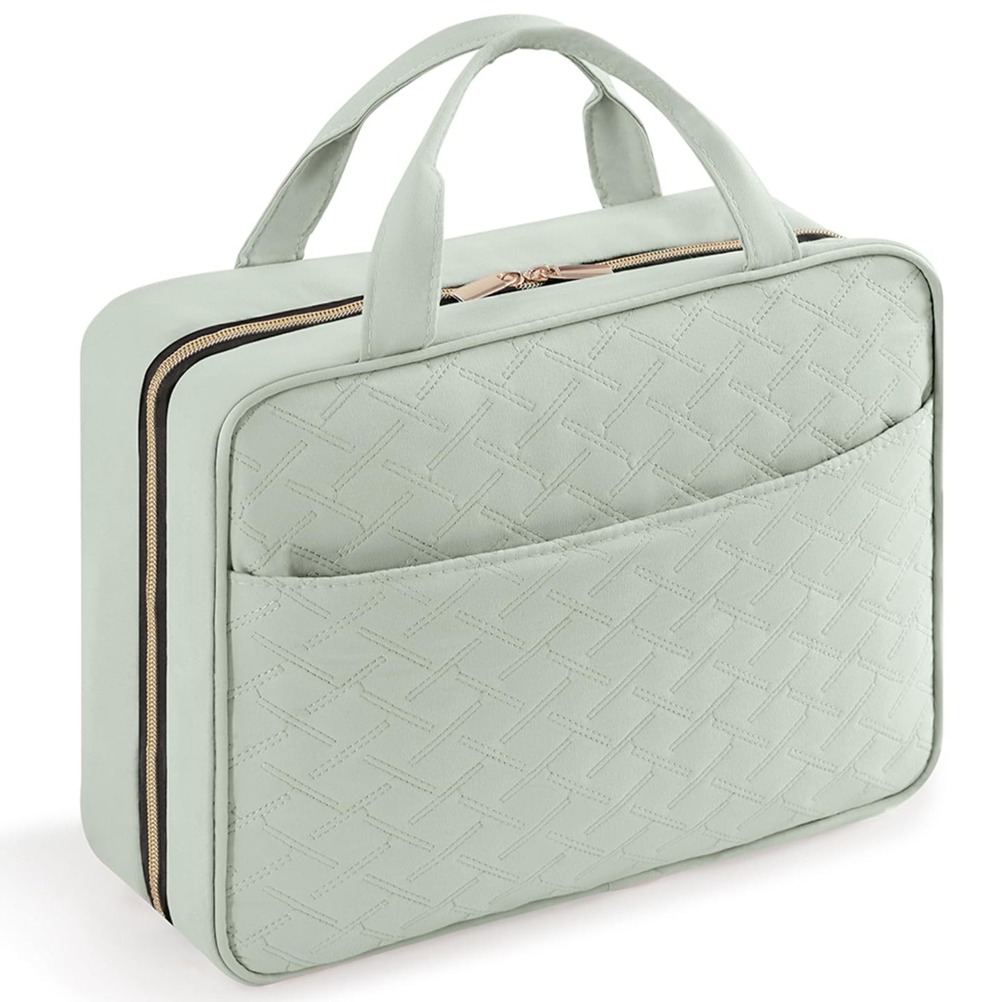 Lifewit Travel Toiletry Bag, Large Hanging Makeup Bag Organizer for Women, Transparent Travel Cosmetic Bag with Hanging Hook for Full Size Bottles, Vacation Essentials, Medium,Dark Blue