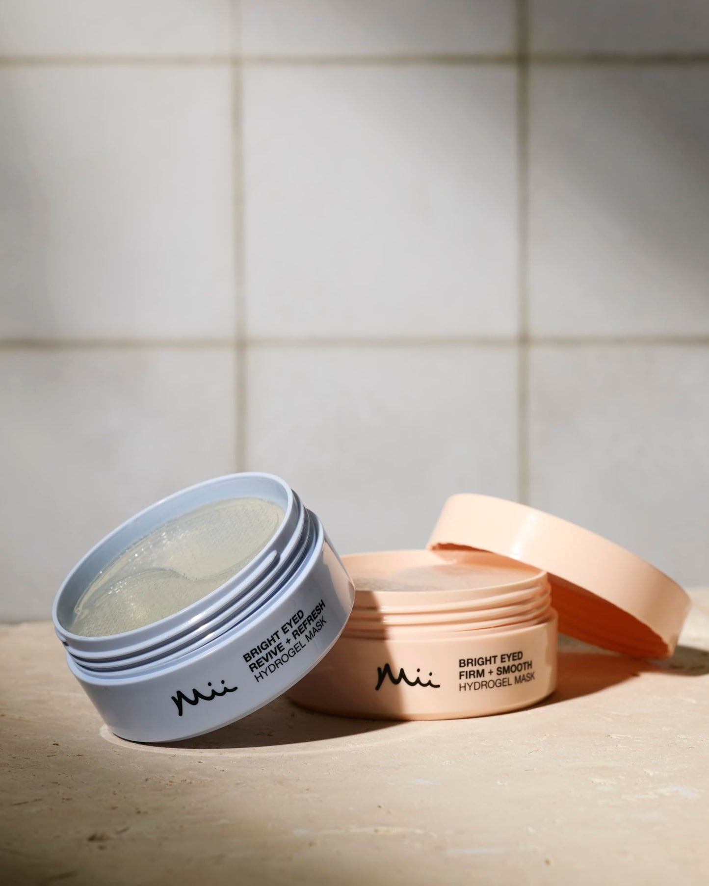 Mii Cosmetics Bright Eyed Revive + Refresh Hydrogel Eye Mask | Hydrates, Depuffs, & Brightens the Under-Eye Area | Under Eye Gel Patches for Dark Circles, Dullness, & Puffiness | 60 Cooling Pads