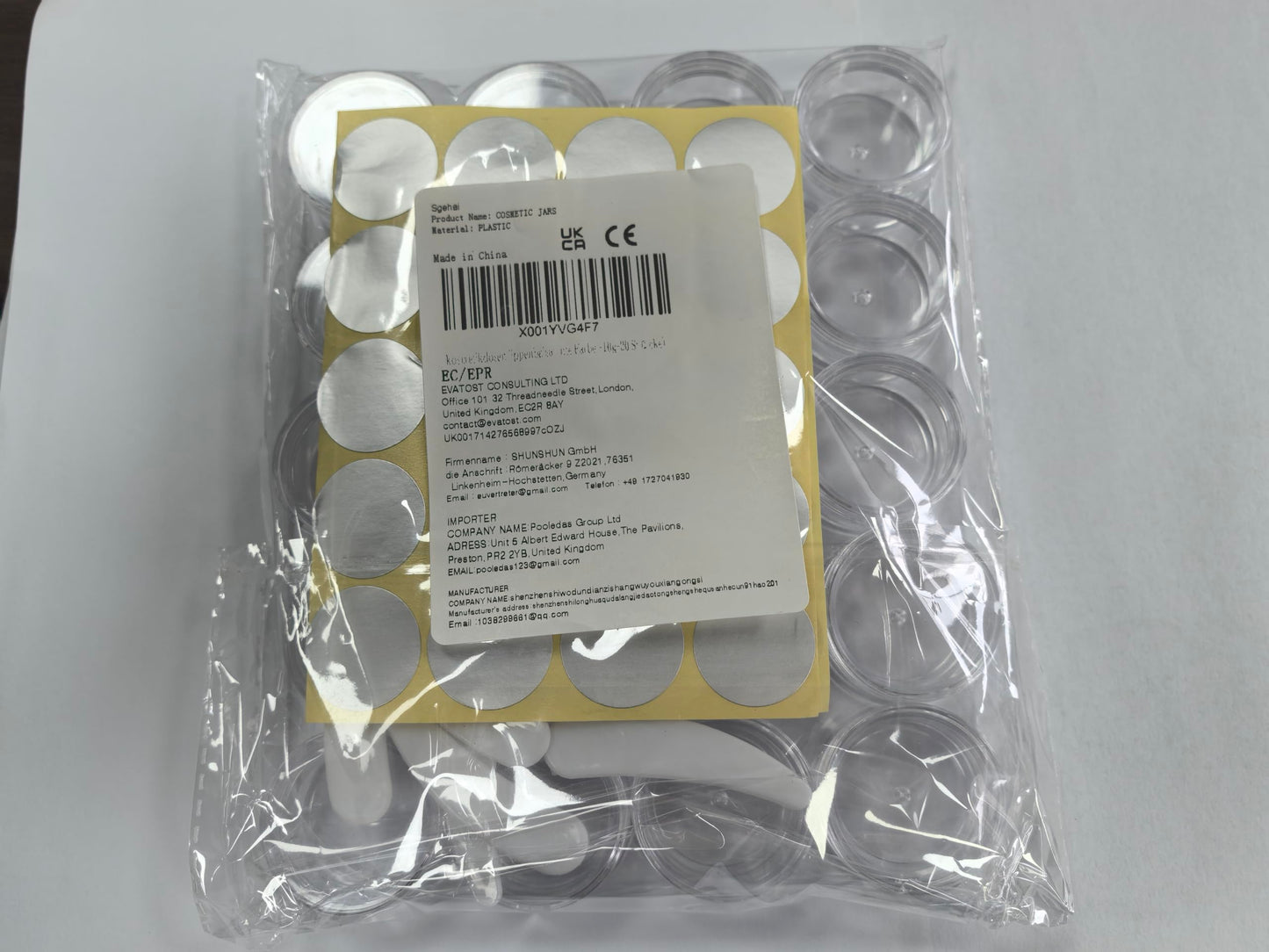 73 Pcs Empty sample pots,5g/5ml cosmetic pots,sample pot with lid cosmetic pot,travel pots for cream,cosmetic containers small pots with lids,For Various Cosmetic Products, Samples,Eye Shadow Lip Balm