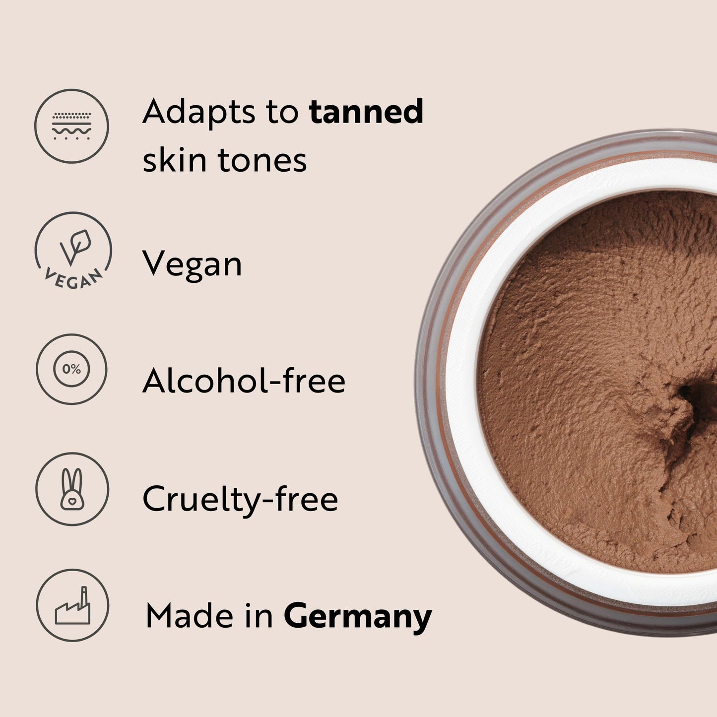 M. Asam Magic Finish Deep Teint Make-Up Mousse (1.01 Fl Oz) – 4in1 Primer, Foundation, Concealer & Powder With Buildable Coverage, Hides Redness And Dark Spots, Vegan, For Deeper Skin Tones