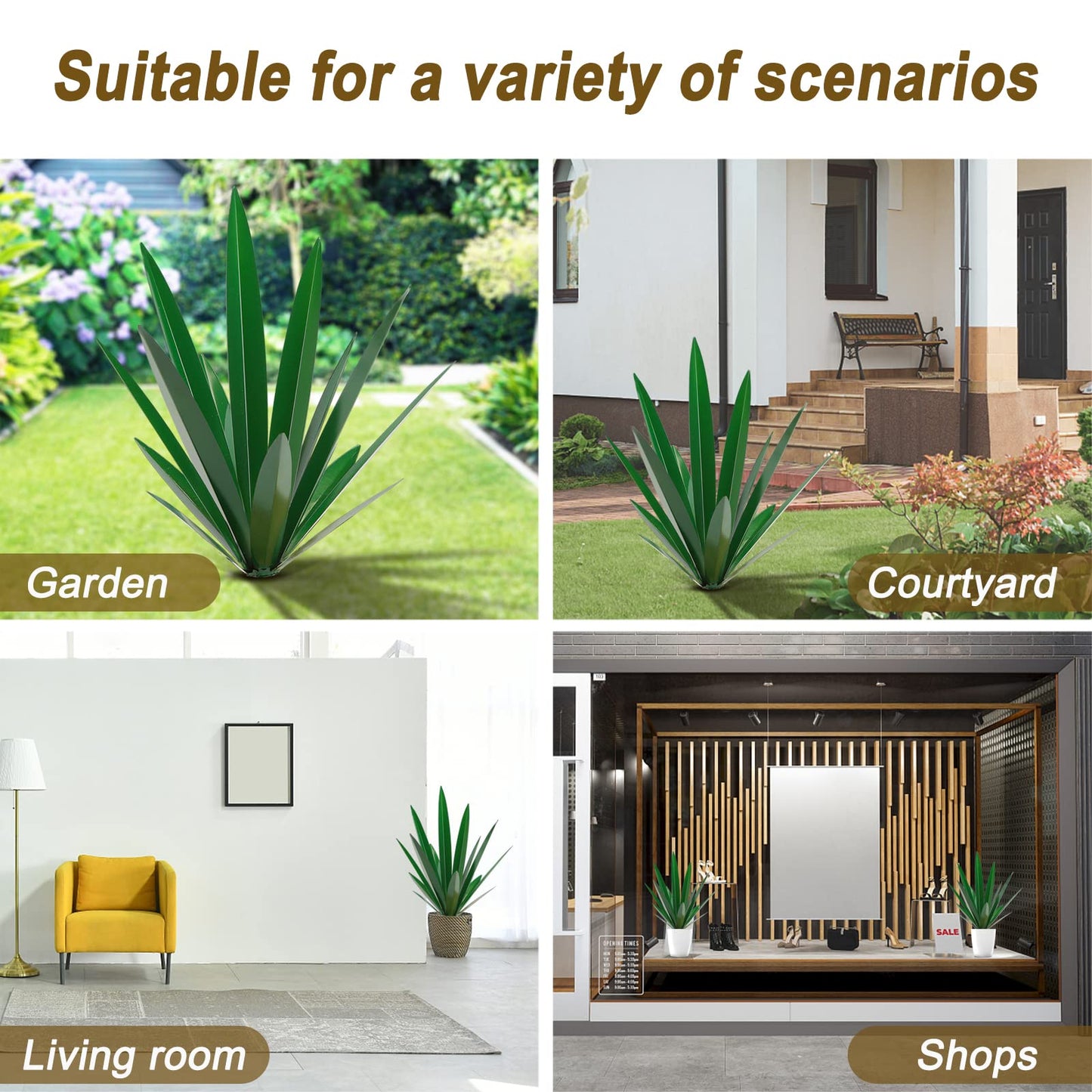 Metal Tequila Country Sculpture DIY Tequila Plant Home Décor Ornament Indooutdoor Statuette Patio Lawn Patio Stake Decoration Gift to The Garden