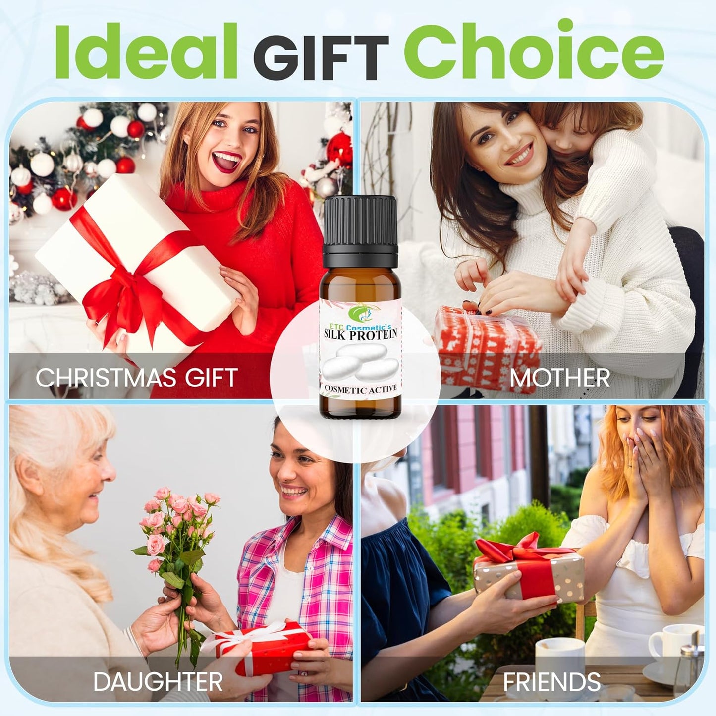 ETC Cosmetic`s Silk Protein - 12 gr - Cosmetic active - 100% Natural Origin - All type of hair and skin care products