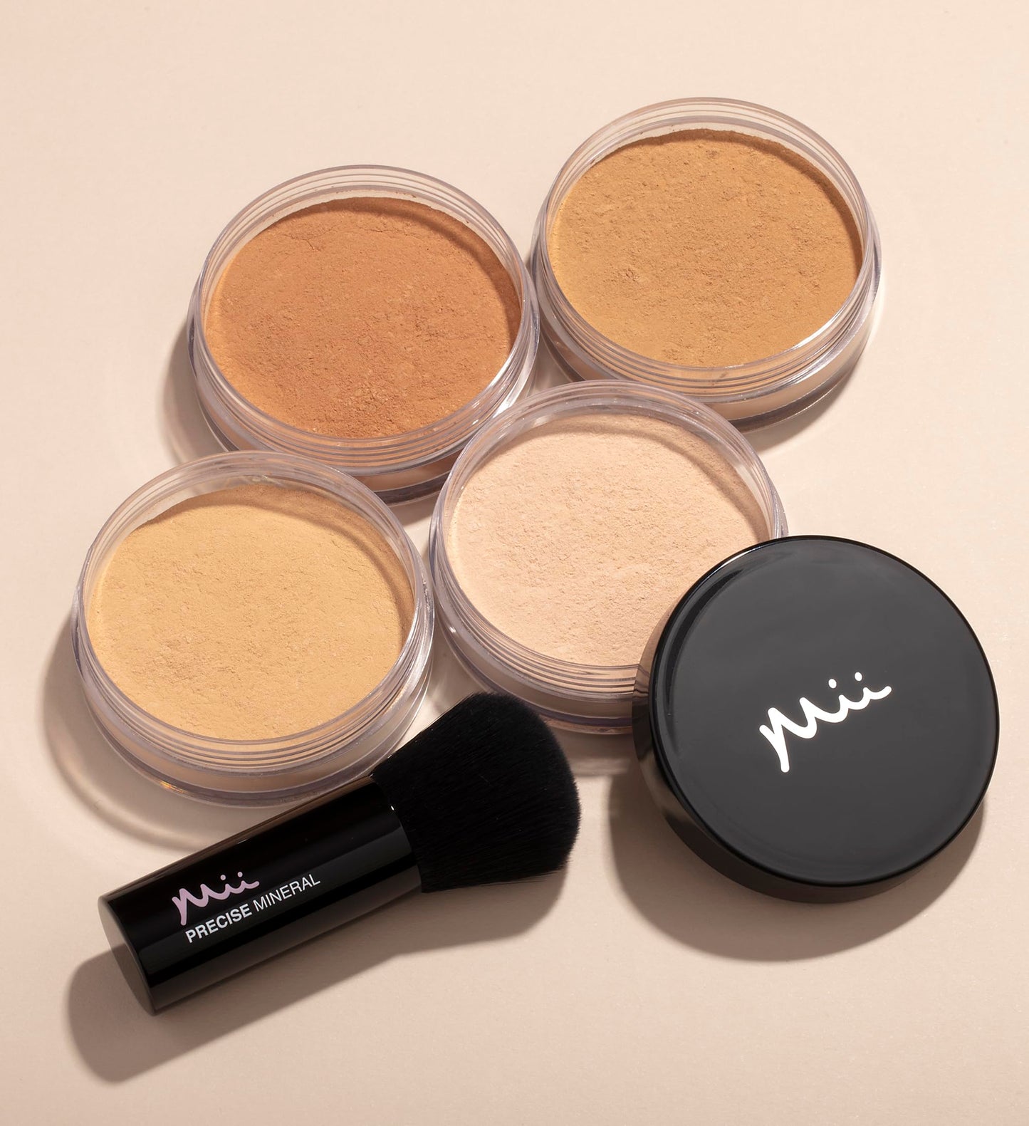 Mii Cosmetics Irresistible Face Base | 100% Pure Mineral Foundation | Award-Winning Face Powder Foundation | Vegan Formula, SPF 30 | Buildable Coverage | Flawless Finish | Precious 01 | 8g