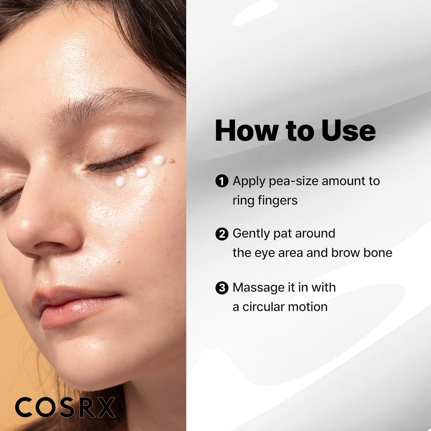 COSRX Advanced Snail Peptide Eye Cream Korean Eye Cream with Snail Mucin, Niacinamide & Peptide for Under Eye Brightening, Anti aging, Fine Lines, Dark Circles & Wrinkle Reduction Korean Skincare 25ml