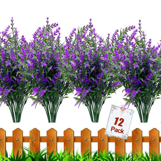 12 Bundles Artificial Fall Flowers No Fade Faux Autumn Plants,Fake Indoor Outdoor Greenery for Thanksgiving Christmas Wedding Party Home Garden Décor (Autumn)