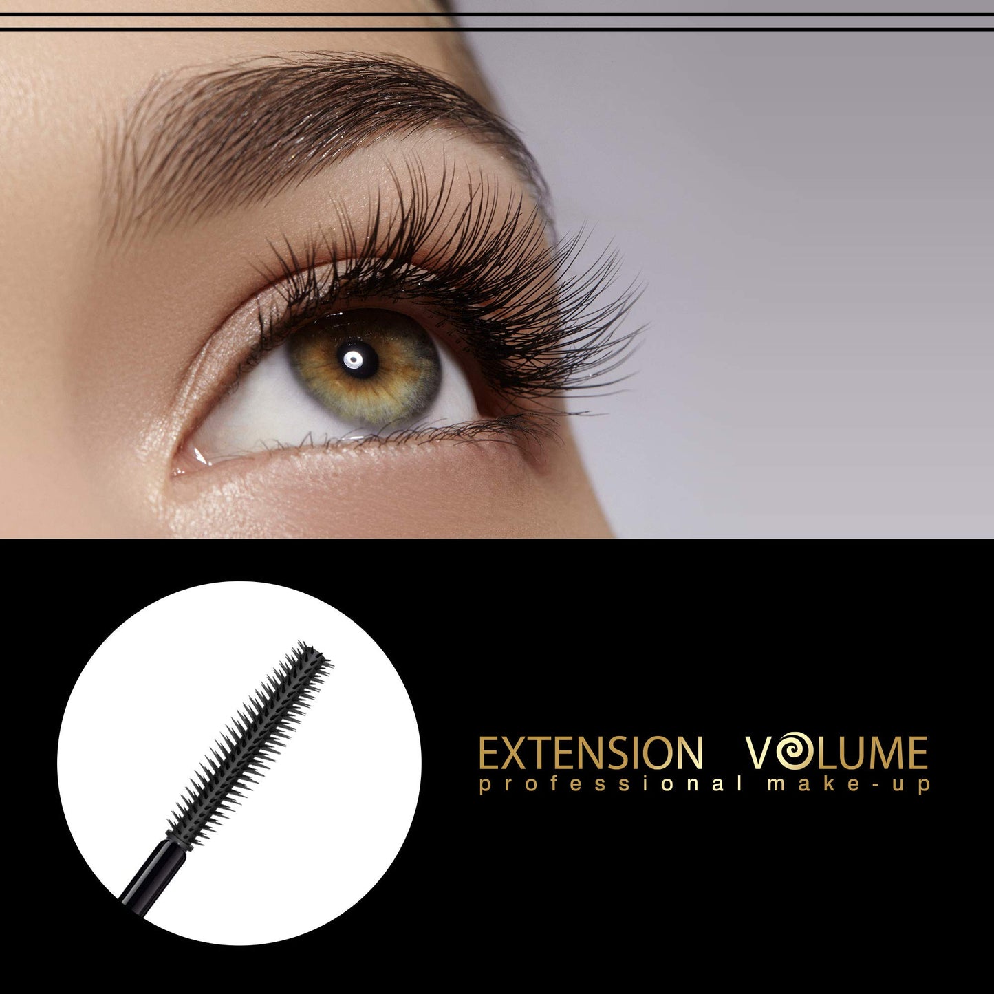 Eveline Cosmetics Volumix Fiberlast Eveline Cosmetics Mascara - Volumizing, Lifting & Separating 360° Effect with Fiberlast Formula