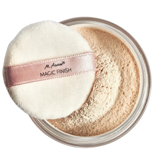 M. Asam MAGIC FINISH Final Touch Setting Powder Bare Skin (15g) – Setting Powder With Hyaluronic Acid, Perfect Makeup Fixation, Translucent Face Powder For All Skin Types, Loose Powder, Vegan Formula