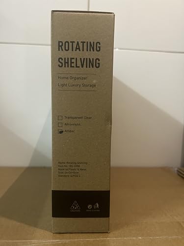 Makeup Organizer for Vanity 360 Rotating, Large Capacity Cosmetic Organisers for Lipsticks, Jewelry, Nail Care, Skincare, Perfume, Ideal Desk Organizer for Dresser, Bathroom and Kitchen(Gold, 1 Tier)