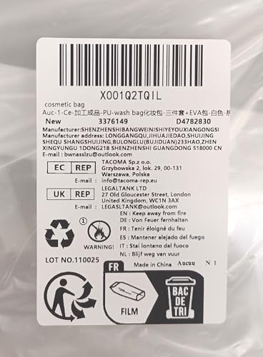 3PCS Clear Toiletry Bag, Wash Bag, Clear PU Makeup Bags, Waterproof Toiletry Travel Bags with Zipper Handle, Portable Airport Cosmetic B-ag for Travel Bathroom Men Women（Blue）