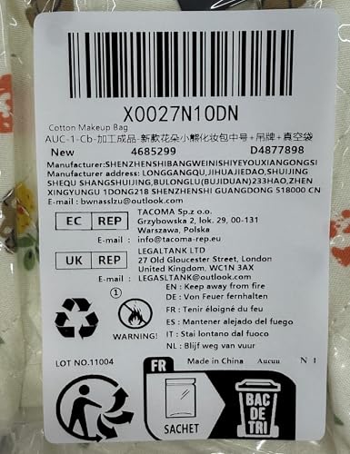 Aucuu Cotton Makeup Bag, Portable Travel Cosmetic Bag, Large Capacity Floral Toiletry Bags, Quilted Wash Bags Organizer for Women Girls