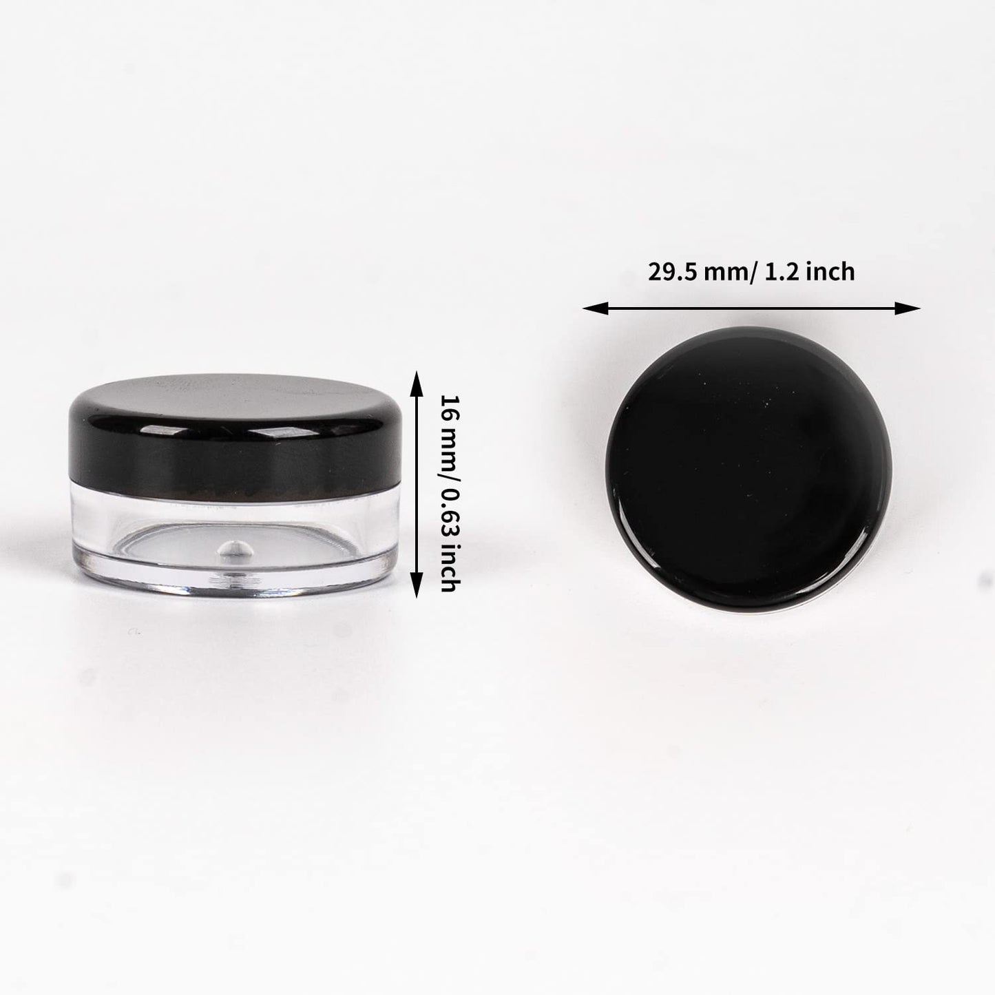 70 Pcs Empty Plastic Cosmetic Jars, 5ml Sample Containers Pots Bottles,sample pots for cosmetics, Travel Cosmetic Jar Pots with Lids,travel pots for cream,travel cream pots for toiletries