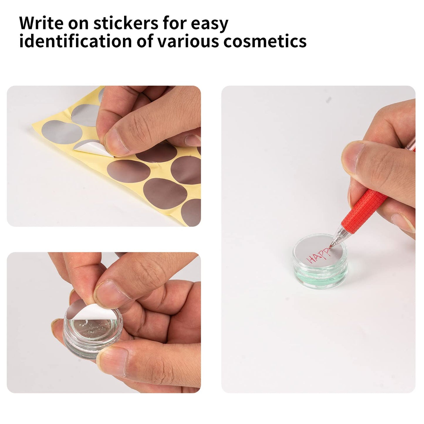 70 Pcs Empty Plastic Cosmetic Jars, 5ml Sample Containers Pots Bottles,sample pots for cosmetics, Travel Cosmetic Jar Pots with Lids,travel pots for cream,travel cream pots for toiletries