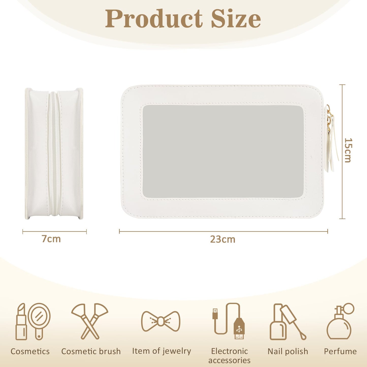 Clear Makeup Bag Travel Toiletries Bags for Women Cosmetic Bags with Double Zippers Waterproof Small Makeup Bag for Ladies Girls