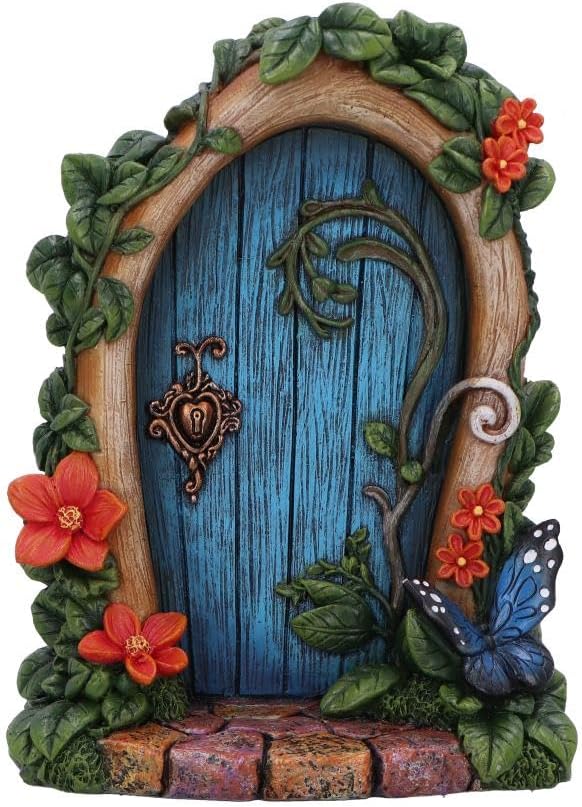 Nemesis Now Fairy Door – Enchanting Resin Fairy Door Fantasy Home Decor for Home and Garden - Fae's Forest Welcome
