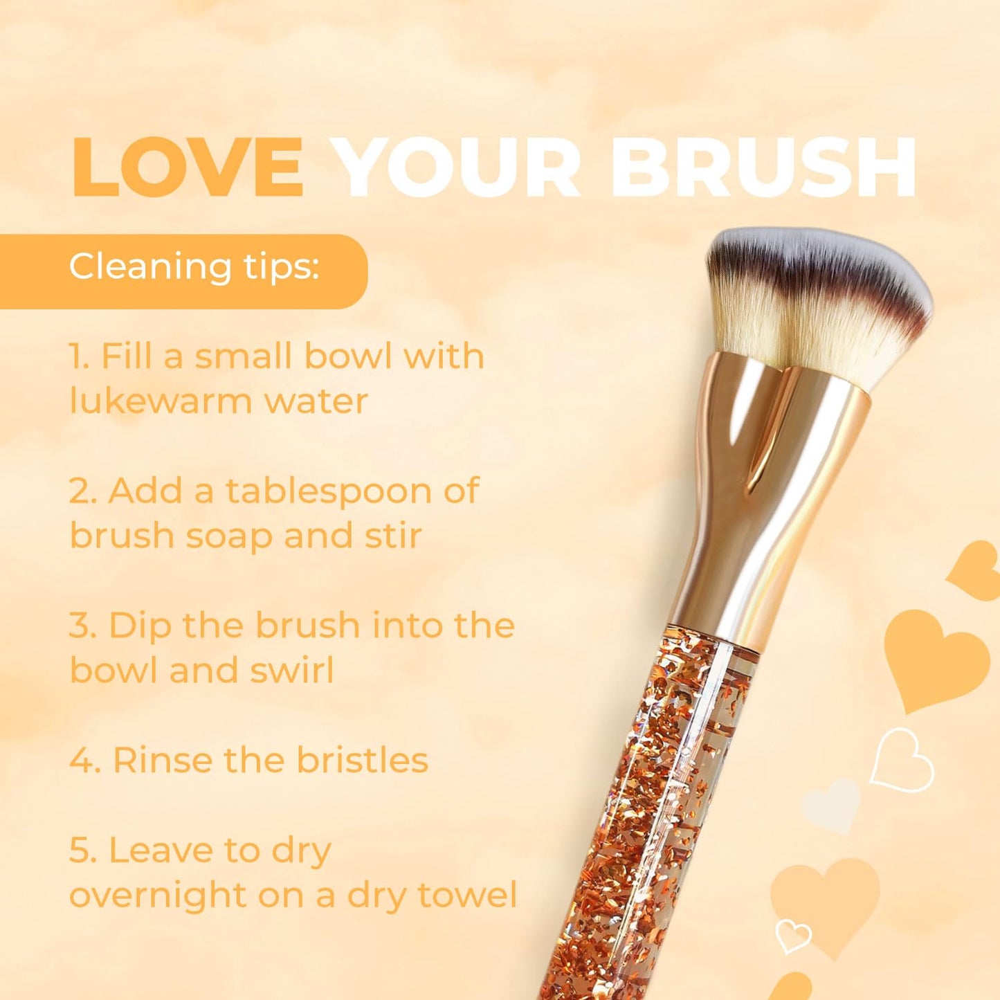 Make Up Brush Foundation Kabuki Flat Top - Perfect For Blending Liquid, Cream or Flawless Powder Cosmetics - Buffing, Stippling, Concealer - Premium Quality Synthetic Dense Bristles!