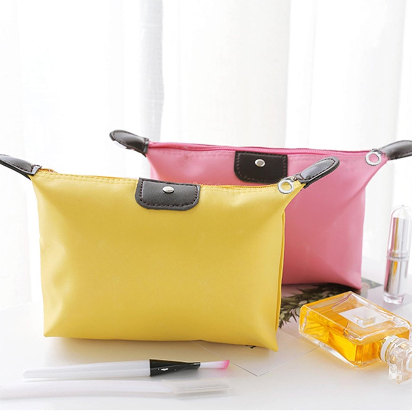 4 Pieces Travel Cosmetic Bag, Skin Care Product Storage Bag, Portable Cosmetic Bag, Women's Toiletry Bag, Foldable Bag