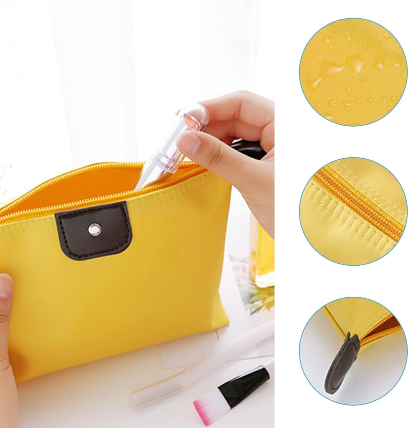 4 Pieces Travel Cosmetic Bag, Skin Care Product Storage Bag, Portable Cosmetic Bag, Women's Toiletry Bag, Foldable Bag