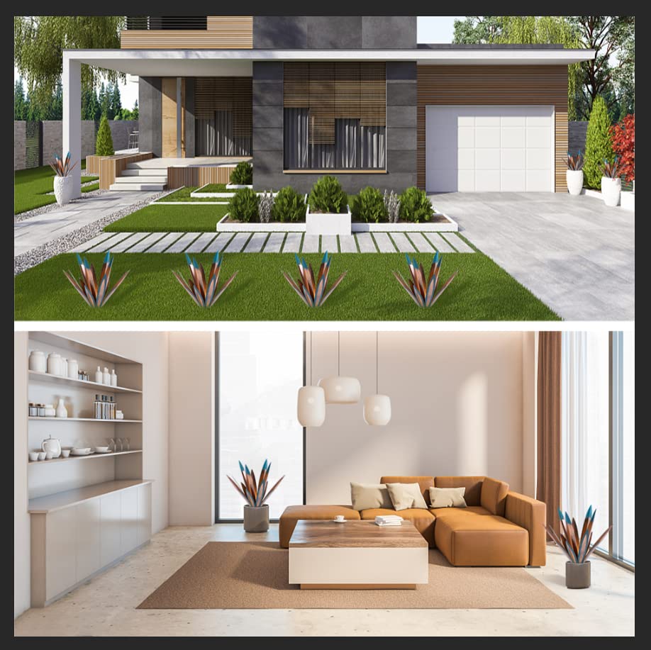 Metal Tequila Country Sculpture DIY Tequila Plant Home Décor Ornament Indooutdoor Statuette Patio Lawn Patio Stake Decoration Gift to The Garden