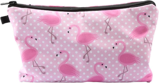 Tabanzhe Small Cosmetic Bag-Travel Makeup Bag Make Up Pouch for Women Girls Cute Pink Toiletry Bag Waterproof Portable Cosmetics Storage Pouch Purse