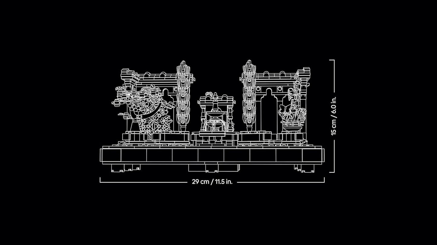 LEGO Icons Fountain Garden Building Set, Home and Office Decor Model Kit for Adults to Build, with Cypress Trees, Grapevines, Flowers and Animal Figures, Gifts for Women & Men 10359