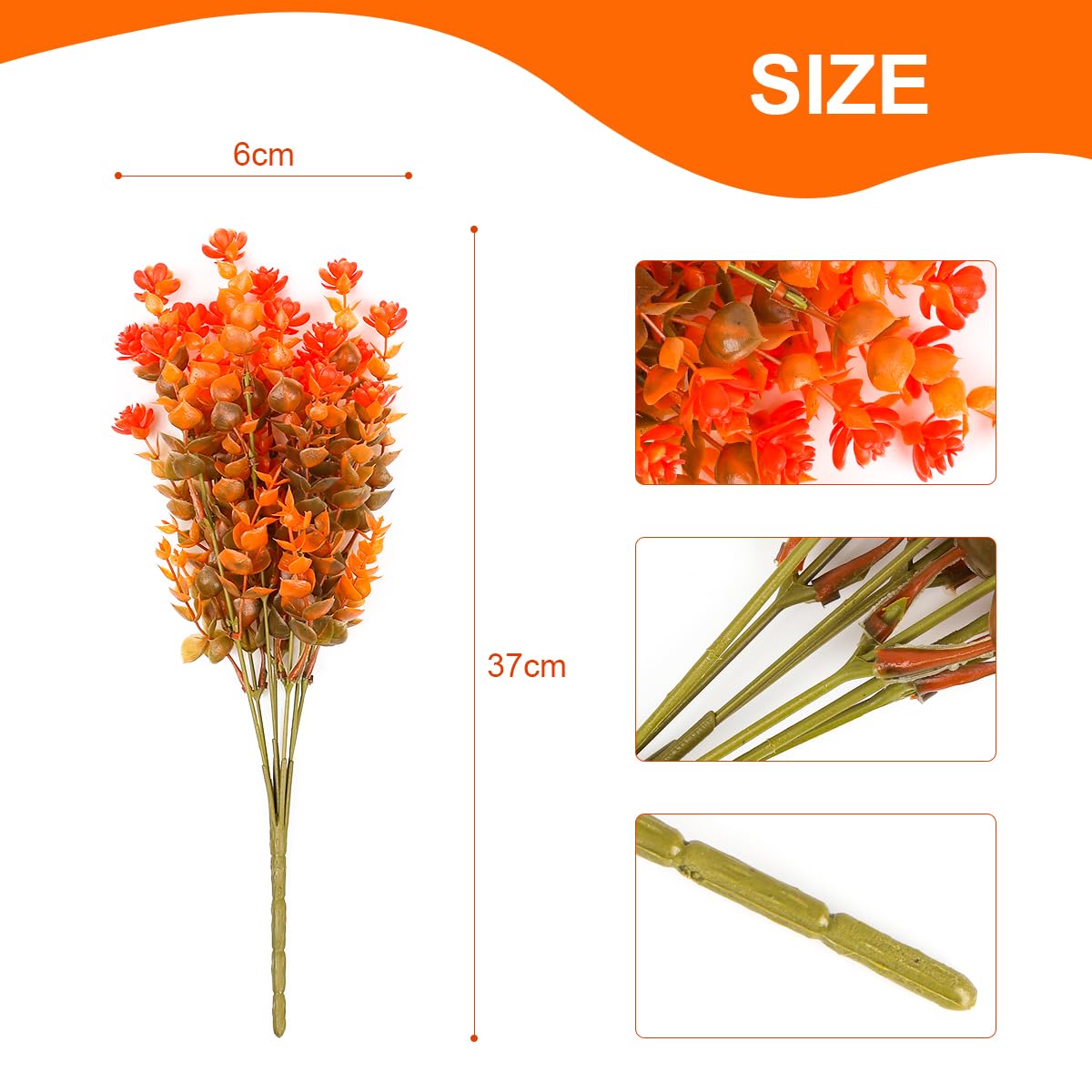 12 Bundles Artificial Fall Flowers No Fade Faux Autumn Plants,Fake Indoor Outdoor Greenery for Thanksgiving Christmas Wedding Party Home Garden Décor (Autumn)