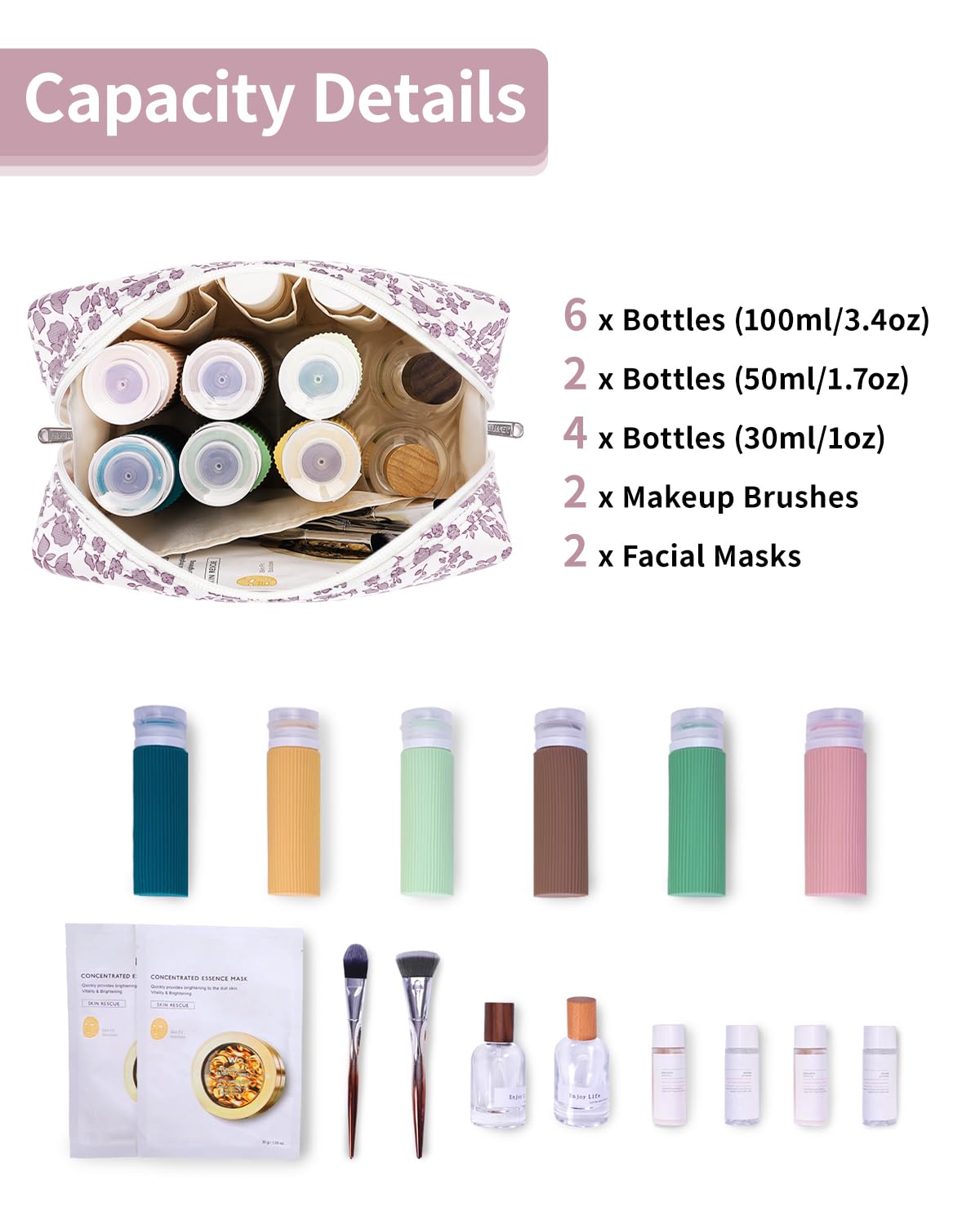 Large Makeup Bag Zipper Pouch Travel Cosmetic Organizer for Women (Mint Green Checkerboard, Large)