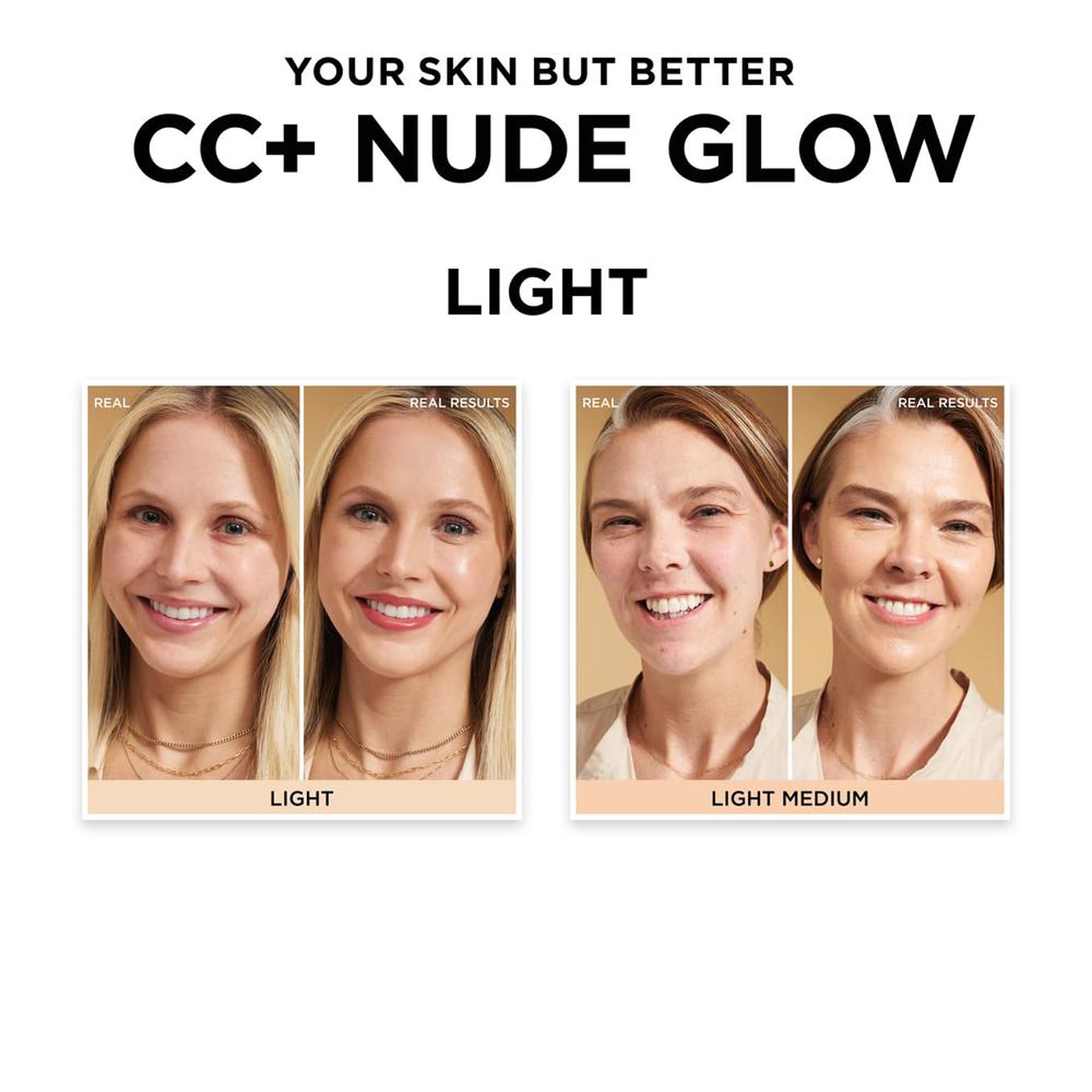 IT Cosmetics Your Skin But Better CC+ Cream Nude Glow, SPF 40, Lightweight Medium Coverage Foundation with 90% Skincare Base & 2% Niacinamide, for Brighter, Hydrated Skin, 32Ml