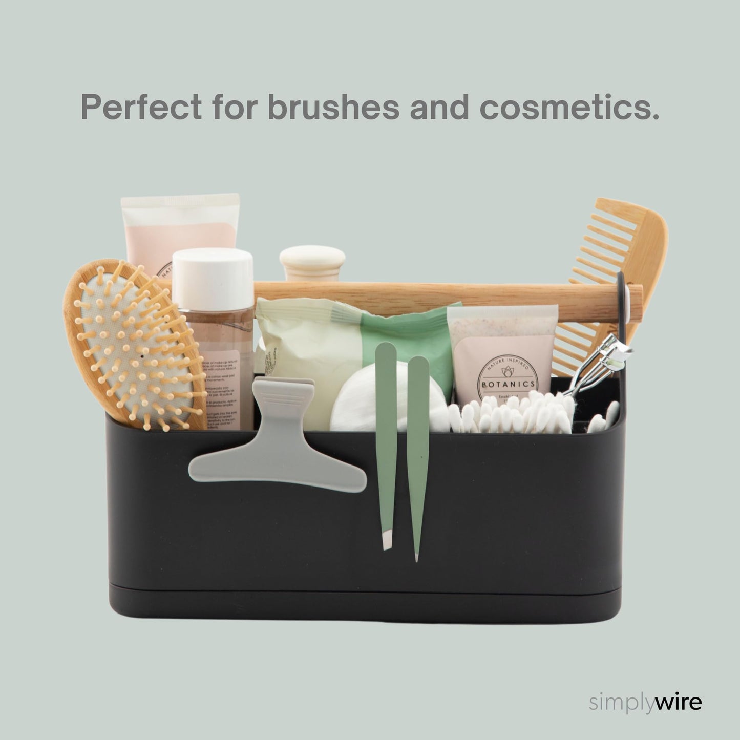 simplywire – Makeup Storage Organiser – Bathroom Caddy – White