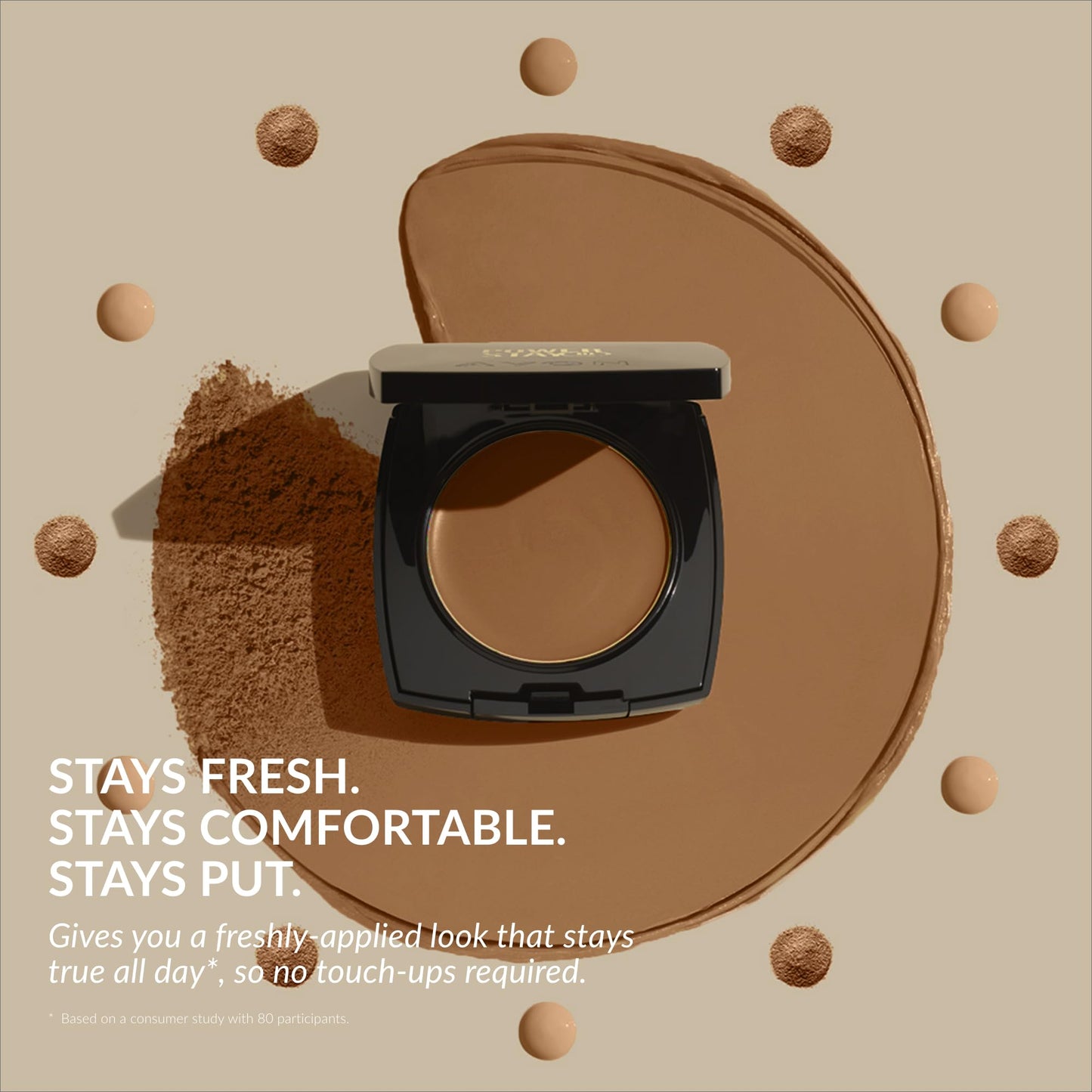 Avon True Flawless Cream To Powder Compact 3-in-1 Concealer, Foundation & Powder Nude - True Blue IQ Colour Technology