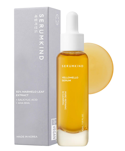 SERUMKIND Vitamin C Serum for Korean Face Skincare – Brightening for Dark Spots, Pore Refining, Discoloration Correcting – With Niacinamide – Reduces Fine Lines and Wrinkles