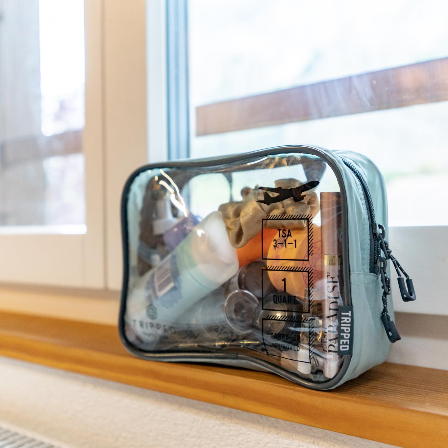 Toiletry Bag Kit Set: Hanging Travel Toiletry Bag + 311 TSA Cosmetic Liquid Bag + Ultralight Accessory Organizer Pouch, Navy, 3 Piece Toiletry Set