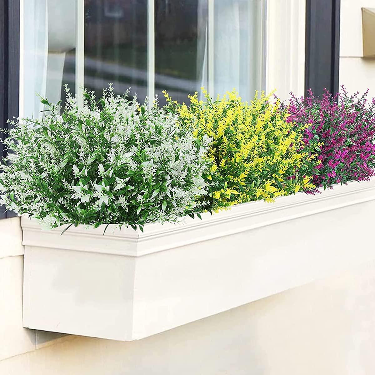 12 Bundles Artificial Fall Flowers No Fade Faux Autumn Plants,Fake Indoor Outdoor Greenery for Thanksgiving Christmas Wedding Party Home Garden Décor (Autumn)