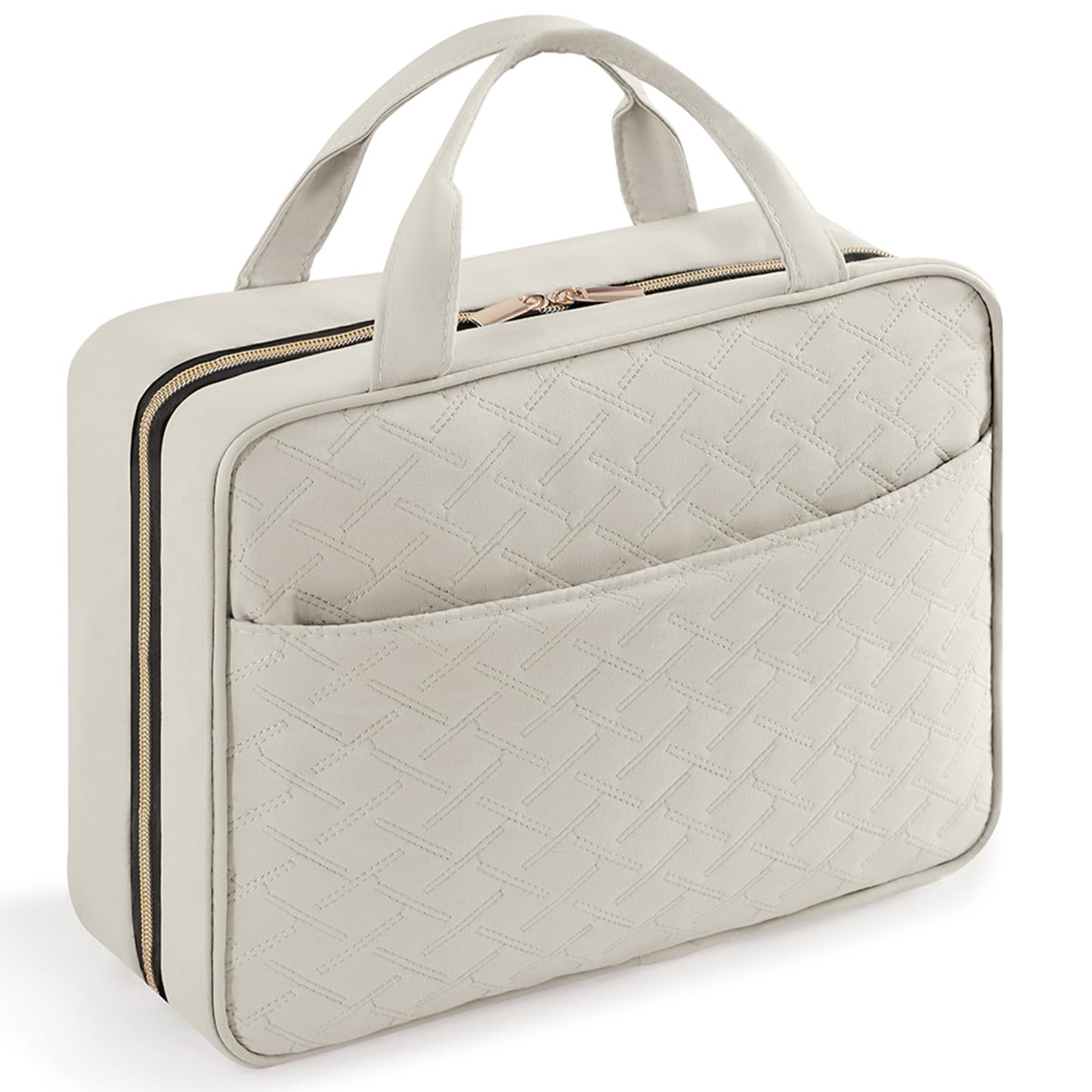 Lifewit Travel Toiletry Bag, Large Hanging Makeup Bag Organizer for Women, Transparent Travel Cosmetic Bag with Hanging Hook for Full Size Bottles, Vacation Essentials, Medium,Dark Blue