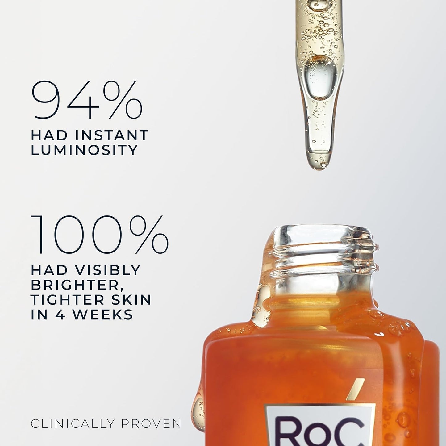 RoC Multi Correxion Revive + Glow Daily Serum | With 10% Vitamin C, Skincare for Face & Neck | 30 ml