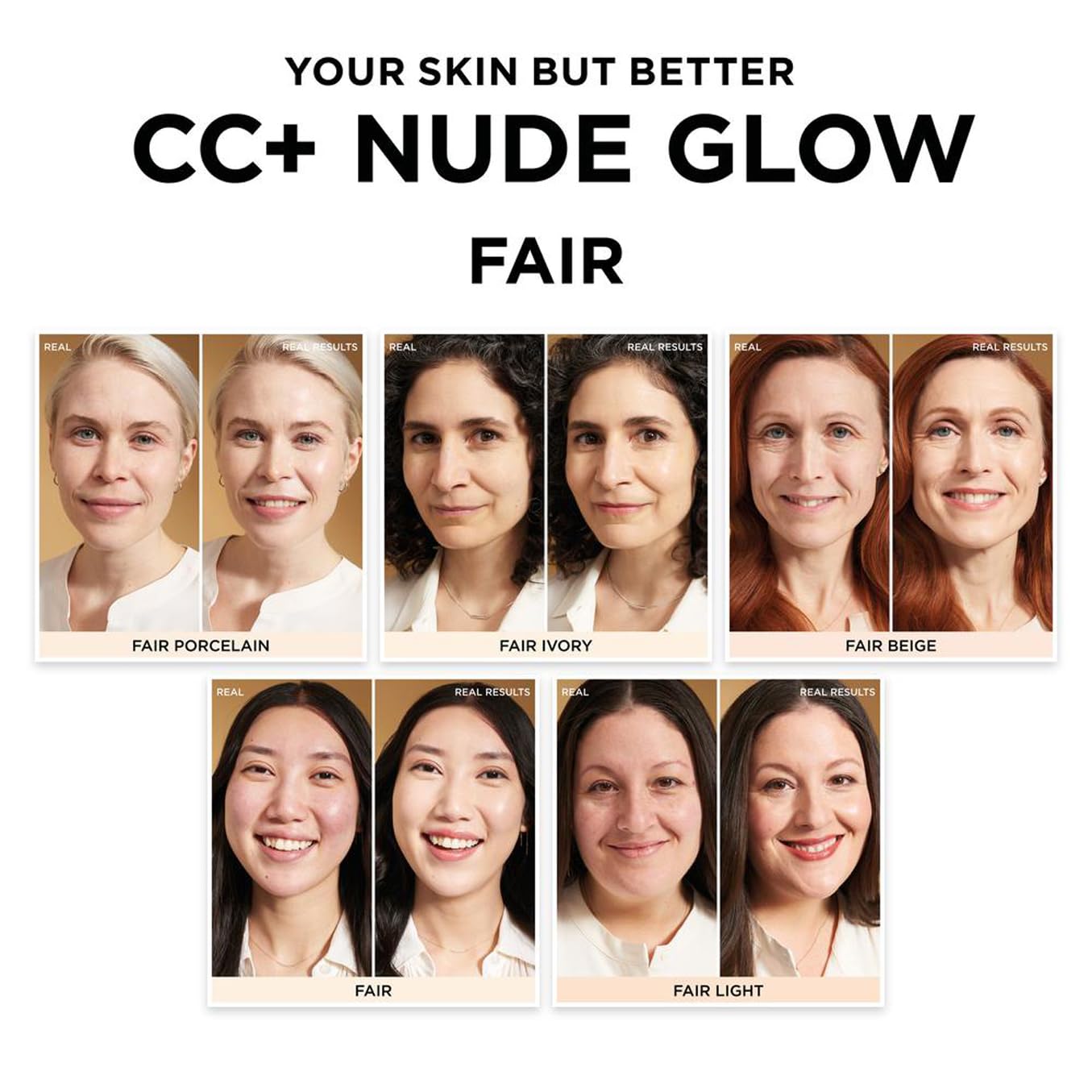 IT Cosmetics Your Skin But Better CC+ Cream Nude Glow, SPF 40, Lightweight Medium Coverage Foundation with 90% Skincare Base & 2% Niacinamide, for Brighter, Hydrated Skin, 32Ml