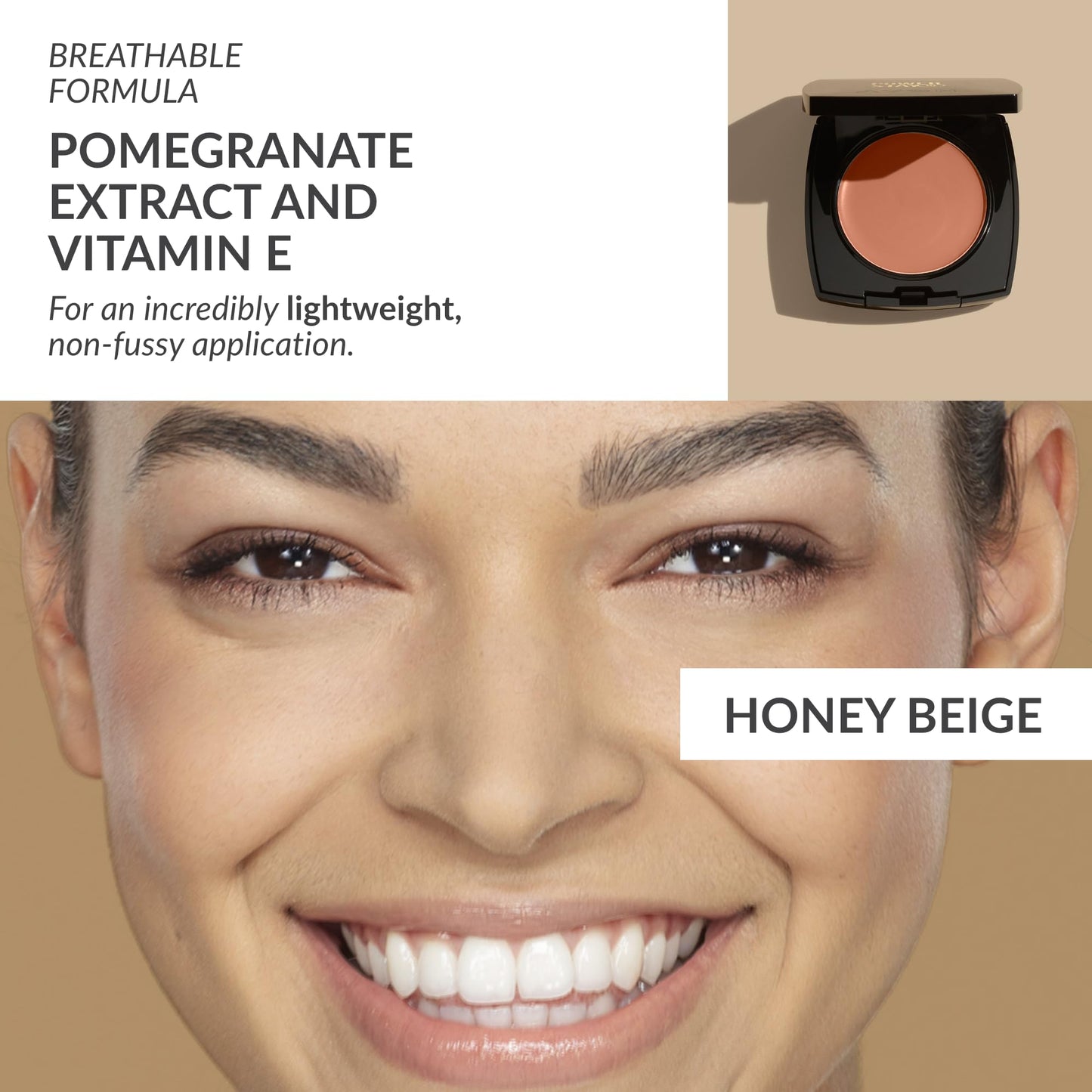 Avon True Flawless Cream To Powder Compact 3-in-1 Concealer, Foundation & Powder Nude - True Blue IQ Colour Technology